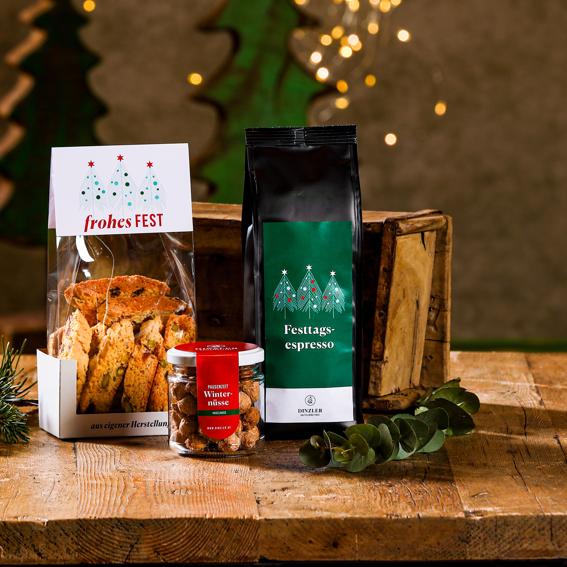 DINZLER Geschenkbox Nussige Weihnachten| DINZLER Kaffeerösterei